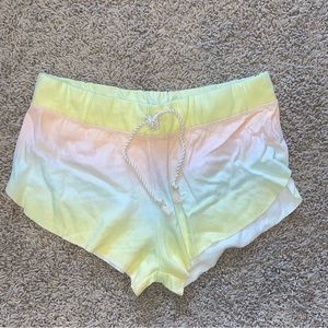 Victoria's Secret Shortie Shorts Ombre Pastel Size Medium